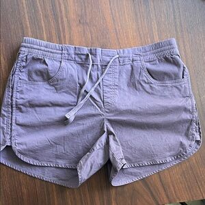 Eddie Bauer Aspire Pull On Shorts in Eggplant Purple